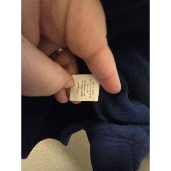 NWT Mens Young USA Fleece Zip Up Vest Blue Size XL - Picture 6 of 7